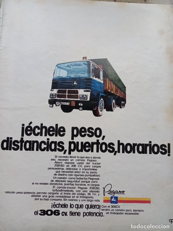 Otros art&iacute;culos de coleccionismo en papel: PUBLICIDAD. ANUNCIO DE CAMIONES PEGASO 1976