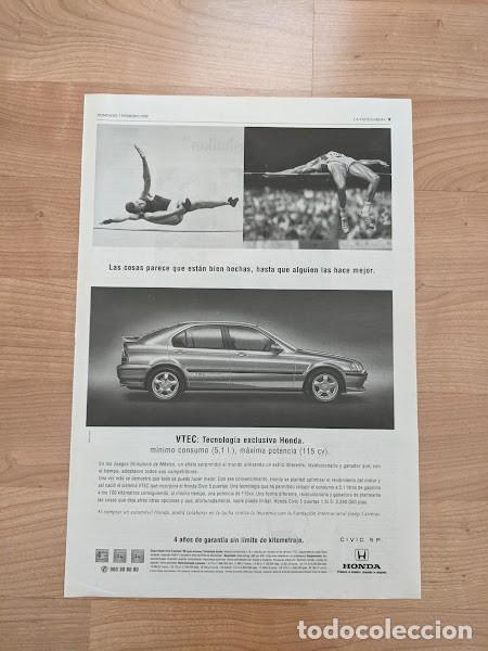 Sammelleidenschaft Andere Papierartikel: ANUNCIO HONDA CIVIC 1999
