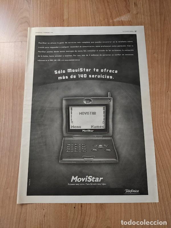 Sammelleidenschaft Andere Papierartikel: ANUNCIO PRENSA MOVISTAR 1999