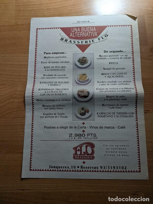 Sammelleidenschaft Andere Papierartikel: ANUNCIO PRENSA BRASSERIE FLO 1999