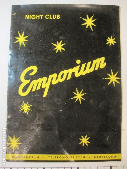 Otros art&iacute;culos de coleccionismo en papel: BARCELONA-NIGHT CLUB EMPORIUM-PROGRAMA-VER FOTOS-(K-6331)