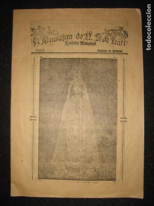 Otros art&iacute;culos de coleccionismo en papel: EL MENSAJERO DE NTRA SRA DE ITATI (PROVINCIA DE CORRIENTES)-N&ordm;449 A&Ntilde;O 1953-VER FOTOS-(K-6365)