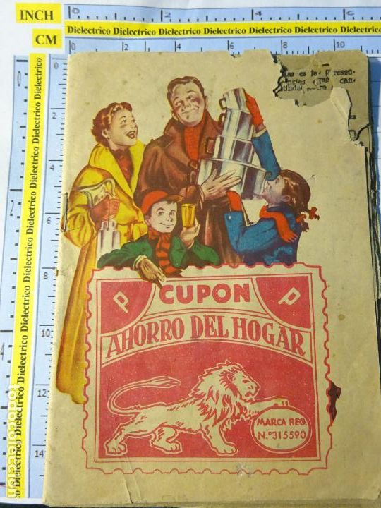 Paper Collecting Others: CUP&Oacute;N DEL HOGAR. CARTILLA CUPONES ANTIGUA. MUNTANER SEP&Uacute;LVEDA BARCELONA. 20GR