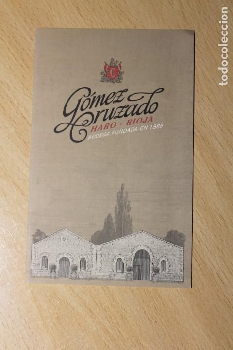 Otros Art&iacute;culos de Coleccionismo en Papel: BODEGA GOMEZ CRUZADO.. HARO - LA RIOJA. BODEGA DE 1886. DIPTICO DE EXPERIENCIA DE CATA.