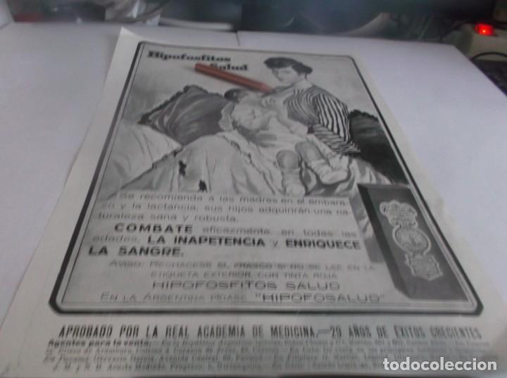Otros Art&iacute;culos de Coleccionismo en Papel: RECORTE PUBLI .A&Ntilde;O 1915-JARABE HIPOFOSFITOS SALUD(MADRE LACTANTE.DIB.ESPARTA//EL TRUST JOYERO-MADRID