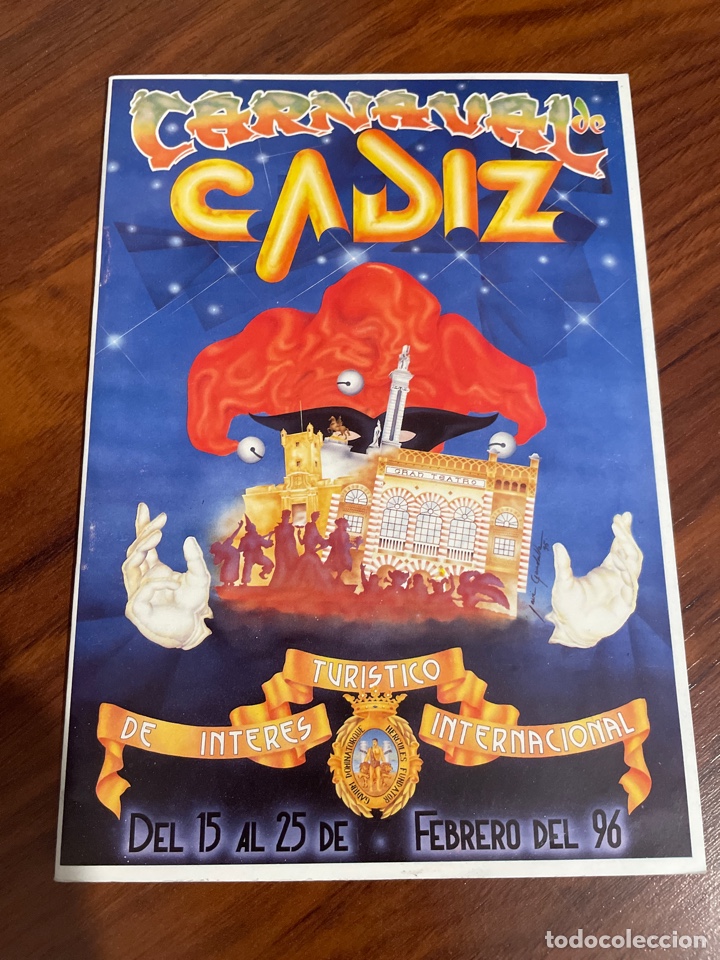 Otros Art&iacute;culos de Coleccionismo en Papel: Carnaval C&aacute;diz 1996 libreto con programa oficial de actividades