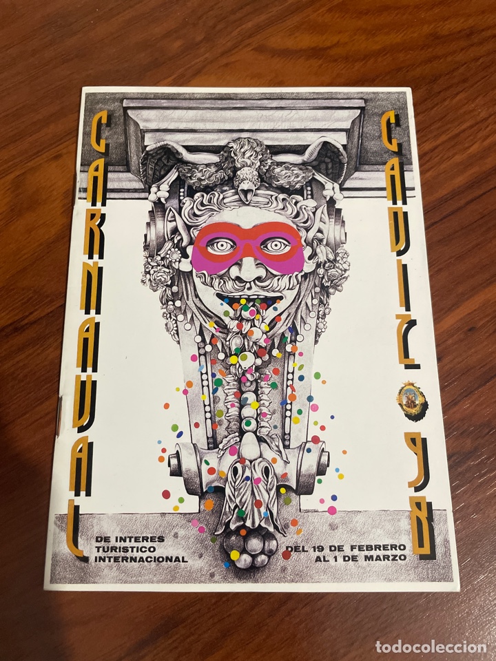 Otros Art&iacute;culos de Coleccionismo en Papel: Carnaval C&aacute;diz 1998 Libretos a todo color con programa oficial de actividades