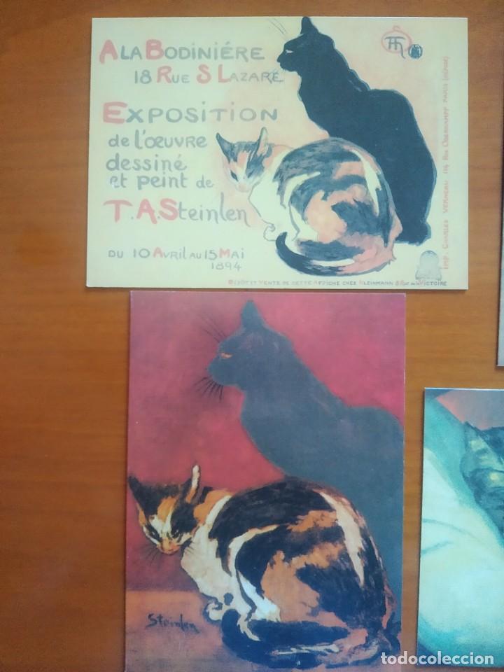 Otros art&iacute;culos de coleccionismo en papel: Postales.Steinlen. 5 piezas. - Foto 3