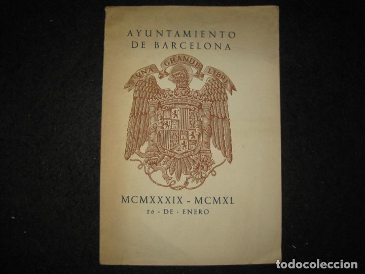 Otros art&iacute;culos de coleccionismo en papel: AYUNTAMIENTO DE BARCELONA-A&Ntilde;O 1939 1940-INSTITUTO GRAFICO OLIVA DE VILANOVA-VER FOTOS-(K-6418)