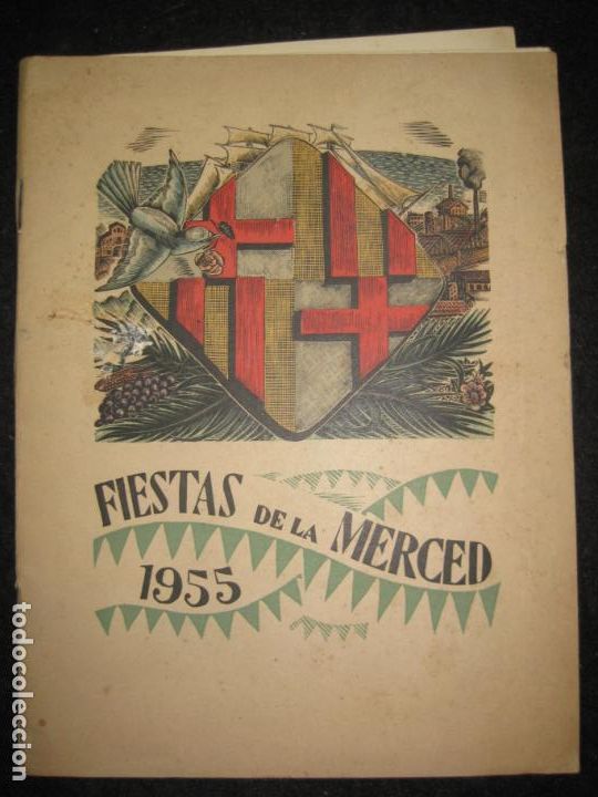 Otros art&iacute;culos de coleccionismo en papel: BARCELONA-FIESTAS DE LA MERCED A&Ntilde;O 1955-PROGRAMA-IMP OLIVA DE VILANOVA-VER FOTOS-(K-6439)