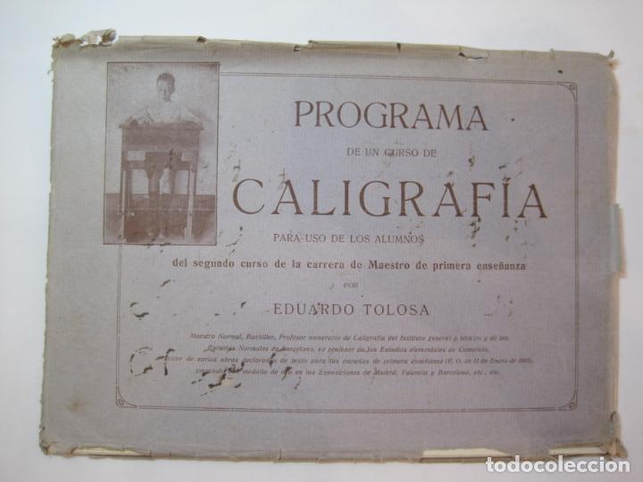 Paper Collecting Others: PROGRAMA DE UN CURSO DE CALIGRAFIA PARA USO DE LOS ALUMNOS-EDUARDO TOLOSA-VER FOTOS-(K-6444)