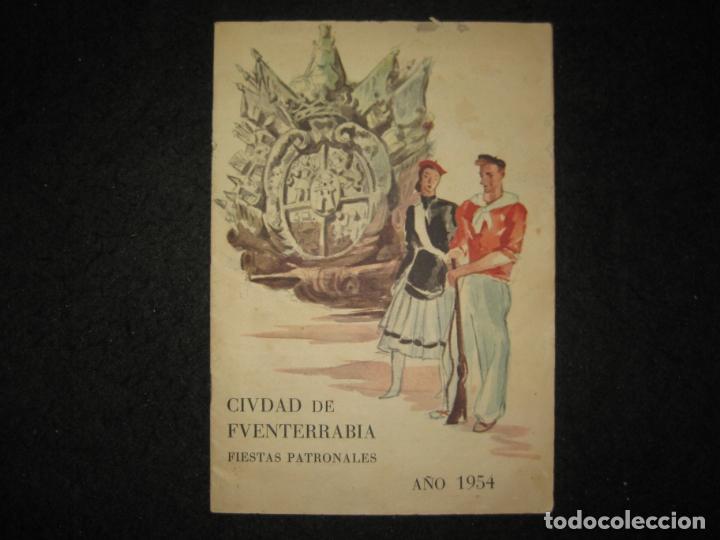 Paper Collecting Others: CIUDAD DE FUENTERRABIA-FIESTAS PATRONALES-A&Ntilde;O 1954-PROGRAMA ANTIGUO-VER FOTOS-(K-6457)