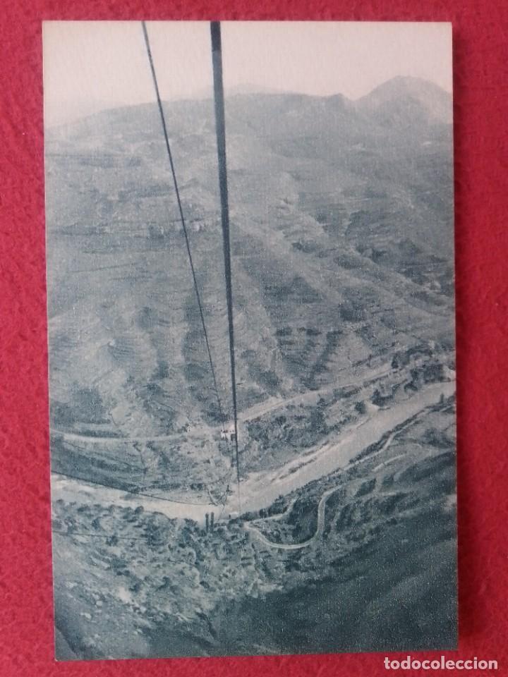 Otros art&iacute;culos de coleccionismo en papel: POSTAL VII VISTA DE LA L&Iacute;NEA A&Eacute;REA CON EL LLOBREGAT EN EL FONDO FUNICULAR A&Eacute;REO DE MONTSERRAT VER...