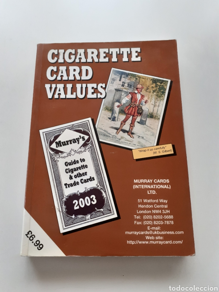 Otros Art&iacute;culos de Coleccionismo en Papel: Cigarette card values, Murray cards international Ltd, 2002 ingl&eacute;s