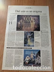 Collectionnisme Papier divers: RECORTE DE PRENSA DAL&Iacute; A&Uacute;N ES UN ENIGMA 1999