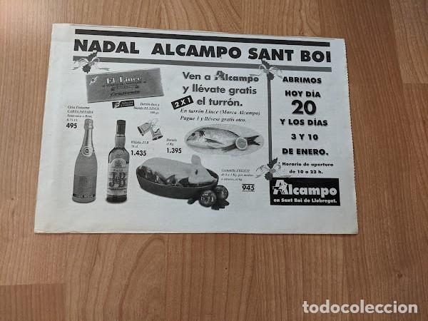 Collectionnisme Papier divers: ANUNCIO DE PRENSA NADAL ALCAMPO