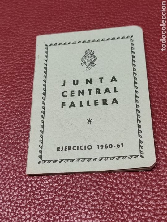 Collectionnisme Papier divers: Junta Central Fallera Ejercicio 1960-1961