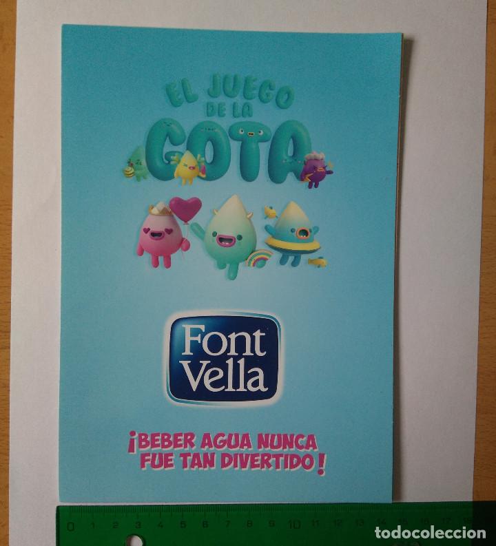 Otros art&iacute;culos de coleccionismo en papel: tablero font vella juego promocional agua juego gota toy story marvel spiderman frozen carton