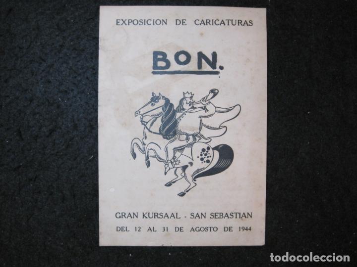 Paper Collecting Others: BON-EXPOSICION DE CARICATURAS-GRAN KURSAAL-SAN SEBASTIAN-A&Ntilde;O 1944-VER FOTOS-(K-6556)