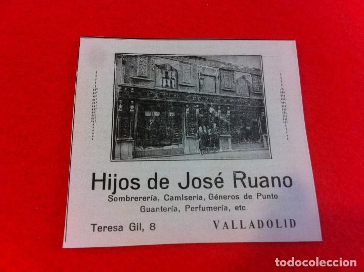Sammelleidenschaft Andere Papierartikel: ANUNCIO DE LA VIDA GR&Aacute;FICA ESPA&Ntilde;OLA. A&Ntilde;O 1929. HIJOS DE JOS&Eacute; RUANO. SOMBRERER&Iacute;A... VALLADOLID