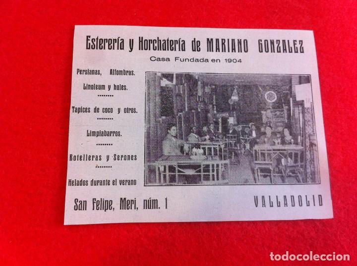 Paper Collecting Others: ANUNCIO DE LA VIDA GR&Aacute;FICA ESPA&Ntilde;OLA. A&Ntilde;O 1929. HOCHATER&Iacute;A-ESTERER&Iacute;A MARIANO GONZ&Aacute;LEZ. VALLADOLID.