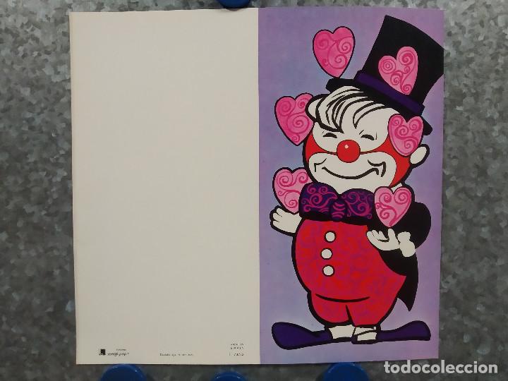 Sammelleidenschaft Andere Papierartikel: FELICITACION GATO CUMPLEA&Ntilde;OS INFANTIL PAYASO- A&Ntilde;O 1972 - EDICIONES MENS - POP
