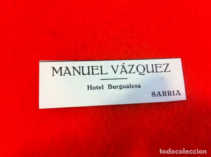 Sammelleidenschaft Andere Papierartikel: ANUNCIO DE LA VIDA GR&Aacute;FICA ESPA&Ntilde;OLA. A&Ntilde;O 1929. HOTEL BURGUALESA. MANUEL V&Aacute;ZQUEZ. SARRIA (LUGO)