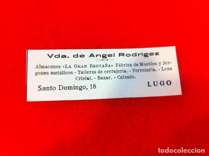 Sammelleidenschaft Andere Papierartikel: ANUNCIO DE LA VIDA GR&Aacute;FICA ESPA&Ntilde;OLA. A&Ntilde;O 1929. ALMACENES LA GRAN BRETA&Ntilde;A. VDA. DE &Aacute;NGEL.... LUGO