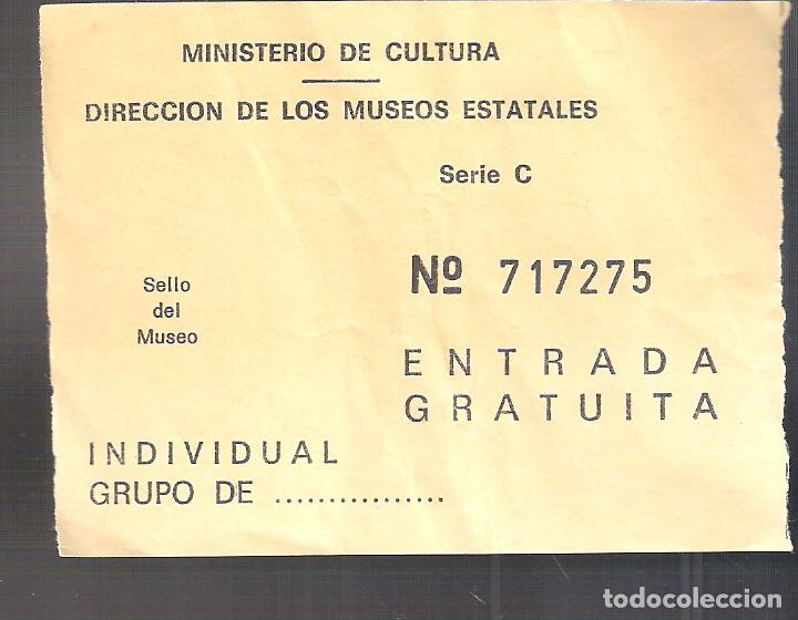Paper Collecting Others: Ministerio de Cultura. Direcci&oacute;n de los Museos Estatales. Entrada gratuita.