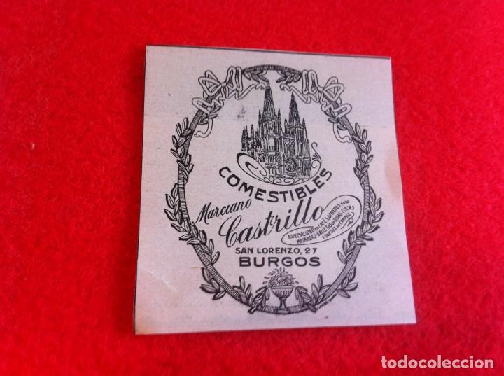 Collectionnisme Papier divers: ANUNCIO DE LA VIDA GR&Aacute;FICA ESPA&Ntilde;OLA. A&Ntilde;O 1929. COMESTIBLES CASTRILLO. BURGOS