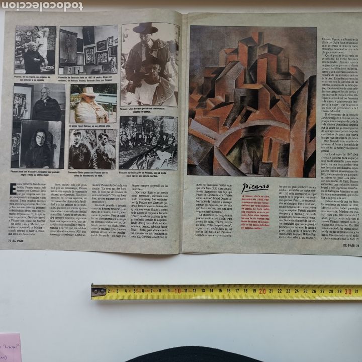 Otros art&iacute;culos de coleccionismo en papel: Reportaje de Picasso de 1991 - Foto 3