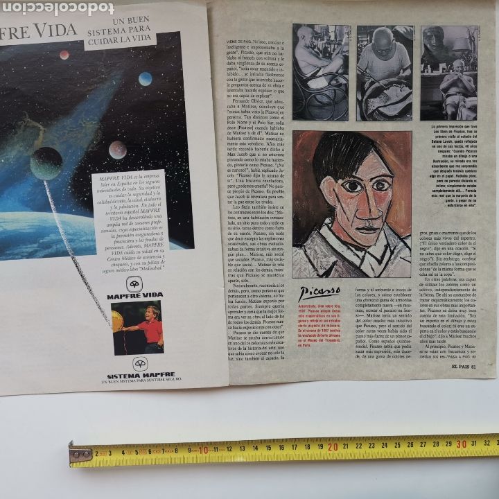 Otros art&iacute;culos de coleccionismo en papel: Reportaje de Picasso de 1991 - Foto 7