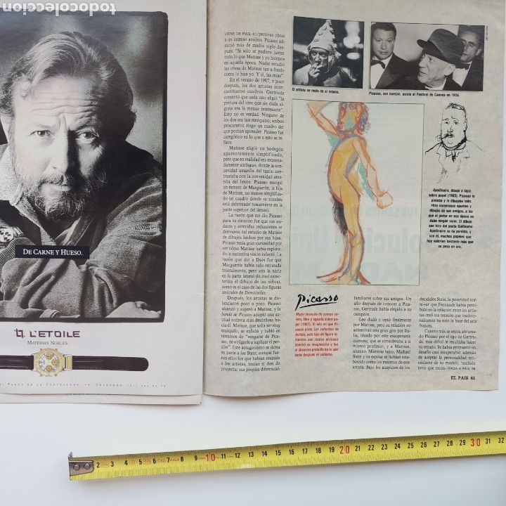 Otros art&iacute;culos de coleccionismo en papel: Reportaje de Picasso de 1991 - Foto 8