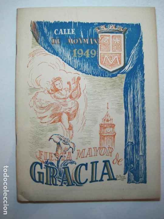 Outros artigos de papel: BARCELONA-GRACIA-CALLE DE MONMANY-FIESTA MAYOR-PROGRAMA A&Ntilde;O 1949-VER FOTOS-(K-6624)