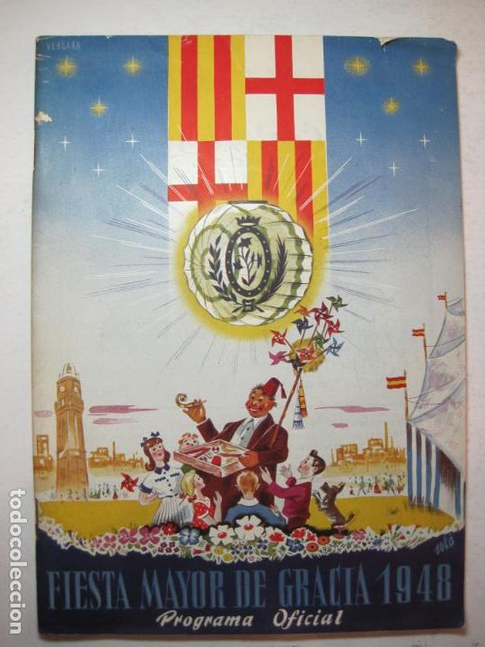 Otros art&iacute;culos de coleccionismo en papel: BARCELONA-GRACIA-FIESTA MAYOR-PROGRAMA A&Ntilde;O 1948-VER FOTOS-(K-6625)