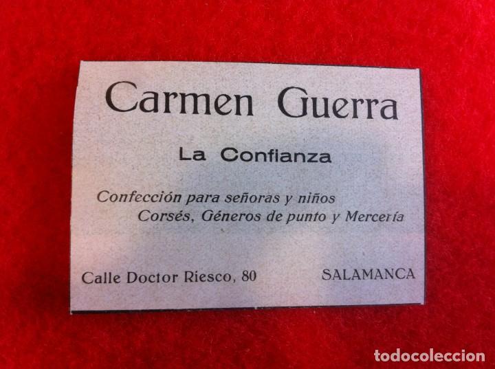 Paper Collecting Others: ANUNCIO DE LA VIDA GR&Aacute;FICA ESPA&Ntilde;OLA. 1929. CARMEN GUERRA, LA CONFIANZA. CONFECCI&Oacute;N. SALAMANCA