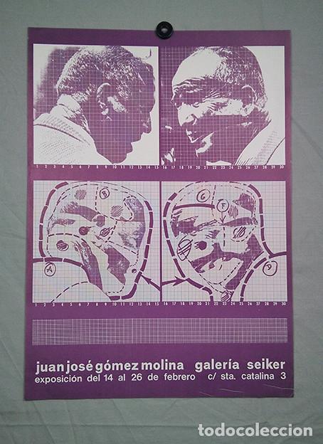 Otros Art&iacute;culos de Coleccionismo en Papel: Juan Jos&eacute; G&oacute;mez Molina. Cartel Galer&iacute;a Seiquer, Madrid 1972