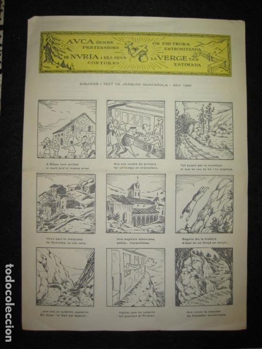 Otros art&iacute;culos de coleccionismo en papel: AUCA DE NURIA I LA VERGE-DIBUIXOS I TEXT MUNTA&Ntilde;OLA-ANY 1961-VER FOTOS-(K-6676)