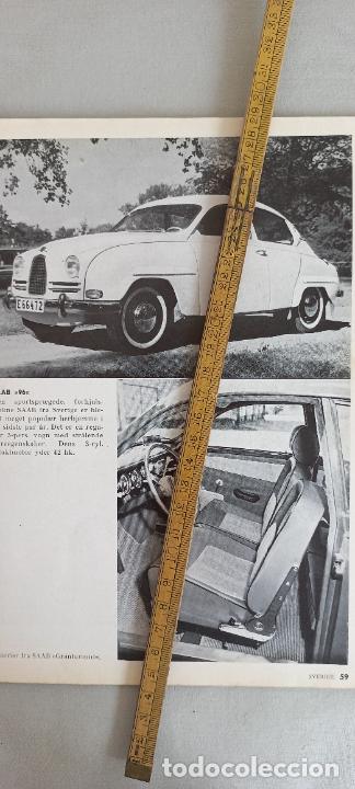 Otros Art&iacute;culos de Coleccionismo en Papel: HOJA DE REVISTA O CATALOGO COCHES CL&Aacute;SICOS 1960. SAAB 96, HUMBER SUPER SNIPE.