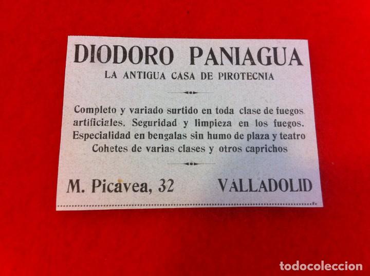 Collectionnisme Papier divers: ANUNCIO DE LA VIDA GR&Aacute;FICA ESPA&Ntilde;OLA. 1929. PIROTECNIA DIODORO PANIAGUA. VALLADOLID