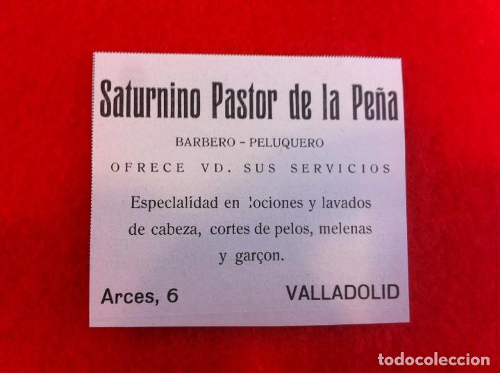 Collectionnisme Papier divers: ANUNCIO DE LA VIDA GR&Aacute;FICA ESPA&Ntilde;OLA. 1929. BARBERO. SATURNINO PASTOR DE LA PE&Ntilde;A. VALLADOLID