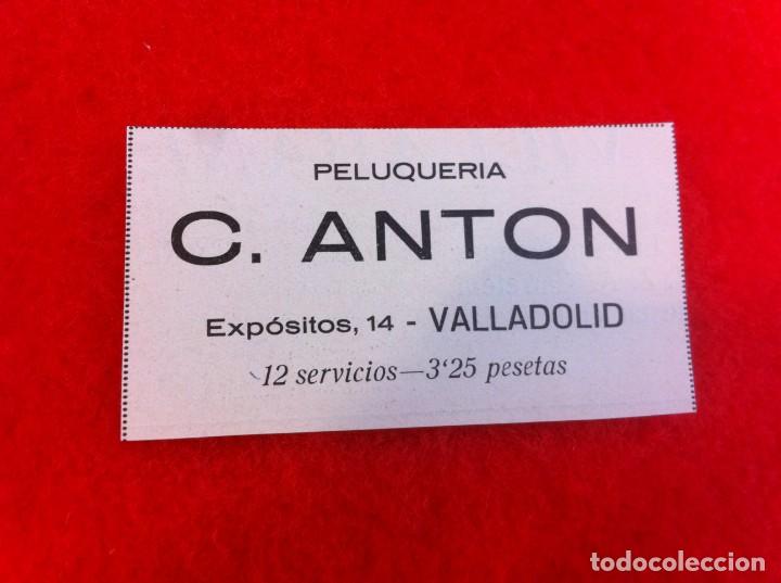 Collectionnisme Papier divers: ANUNCIO DE LA VIDA GR&Aacute;FICA ESPA&Ntilde;OLA. 1929. PELUQUER&Iacute;A C. ANT&Oacute;N. VALLADOLID