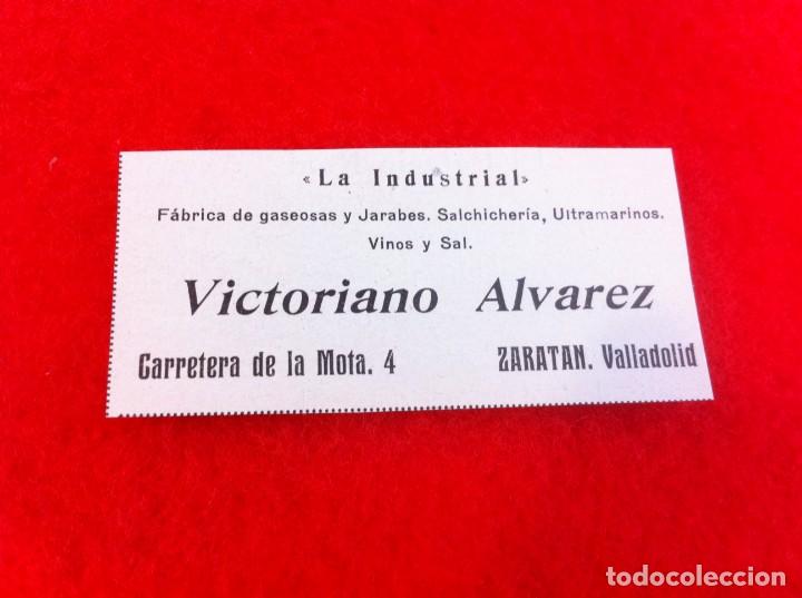 Collectionnisme Papier divers: ANUNCIO DE LA VIDA GR&Aacute;FICA ESPA&Ntilde;OLA. 1929. GASEOSAS LA INDUSTRIAL. VICTORIANO &Aacute;LVAREZ. VALLADOLID