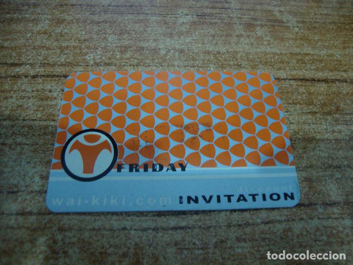 Otros Art&iacute;culos de Coleccionismo en Papel: ANTIGUA INVITACION DISCOTECA WAI KIKI AGRAMUNT LLEIDA PUBLICIDAD CERVEZA SAN MIGUEL