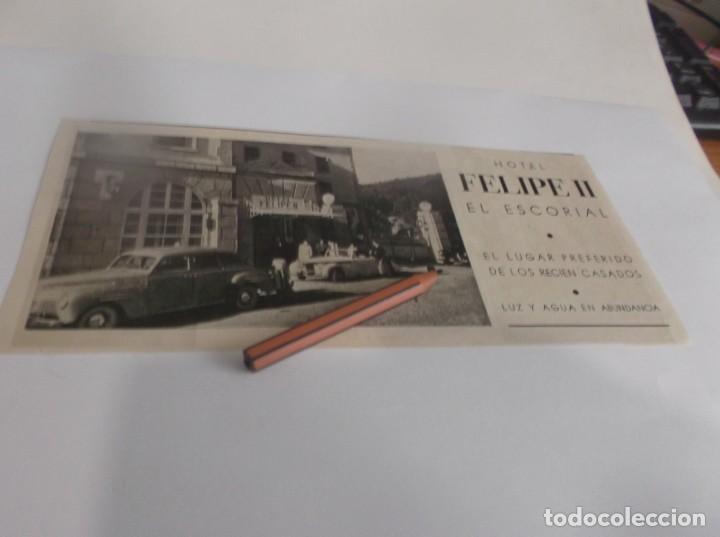 Otros Art&iacute;culos de Coleccionismo en Papel: RECORTE PUBLI. A&Ntilde;O 1944.- HOTEL FELIPE II -LUGAR PREFERIDO DE LOS RECIEN CASADOS- EL ESCORIAL-MADRID