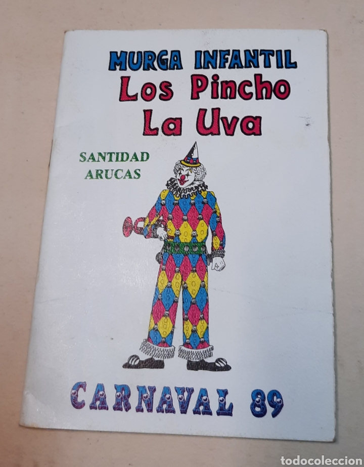 Otros Art&iacute;culos de Coleccionismo en Papel: Murga infantil Los pincho la uva. Carnaval 89