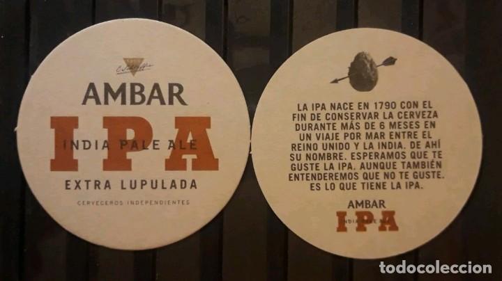 Otros Art&iacute;culos de Coleccionismo en Papel: Posavasos &Aacute;mbar IPA.