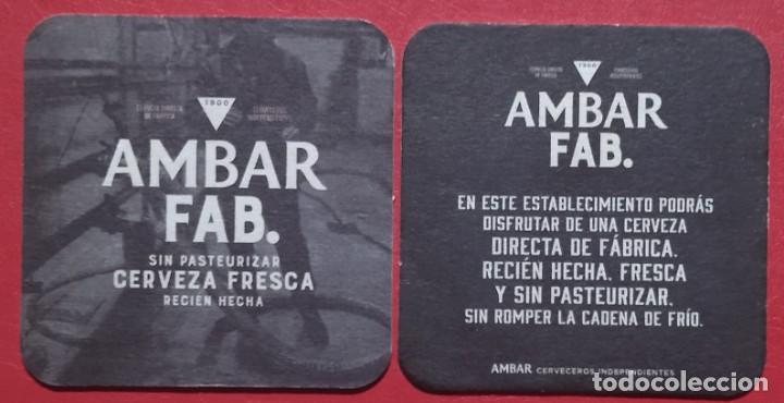 Otros Art&iacute;culos de Coleccionismo en Papel: Posavasos &Aacute;mbar FAB.