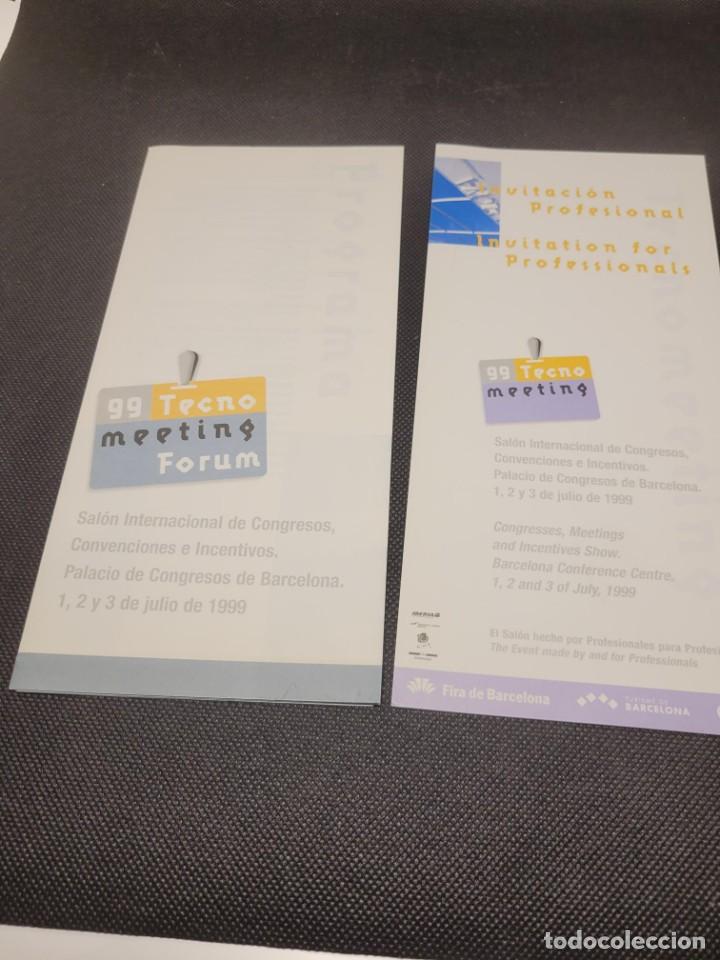 Otros art&iacute;culos de coleccionismo en papel: Documentaci&oacute;n feria TECNO MEETING - Foto 7
