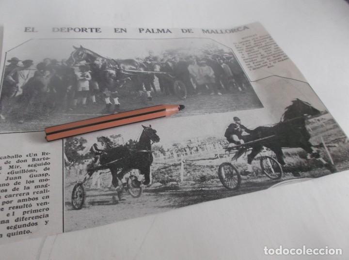 Otros Art&iacute;culos de Coleccionismo en Papel: RECORTE A&Ntilde;O 1928(PALMA DE MALLORCA)HIP&Oacute;DROMO,EL CABALLO UN REVE DE D.BARTOLOM&Eacute; MIR .VENCEDOR CARRERA